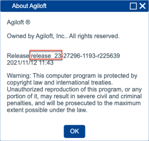 About Agiloft - Release Info